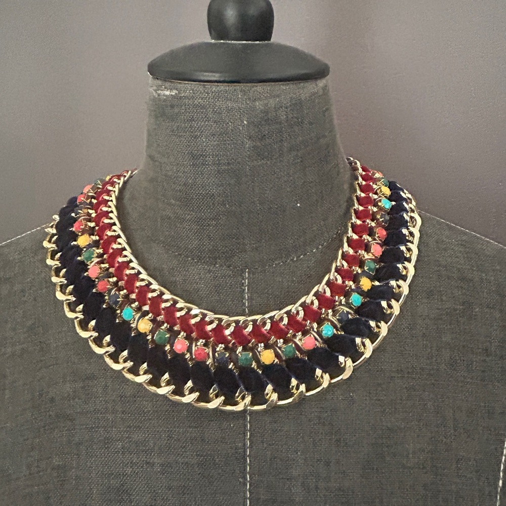 Multicolor Statement Collar Necklace